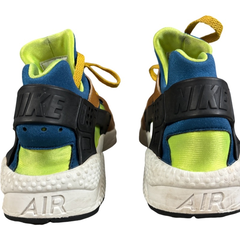 Nike Air Huarache Run Desert Ochre Blue Force Volt 318429 701 Men Size 13 - Picture 6 of 8